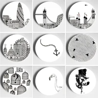 rory dobner wall plate decorative plate pure handmade wall hanging home bar studio wall background ornaments