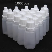 1000pcs 10ml15ml20ml empty plastic squeezable dropper bottles eye liquid dropper refillable bottles