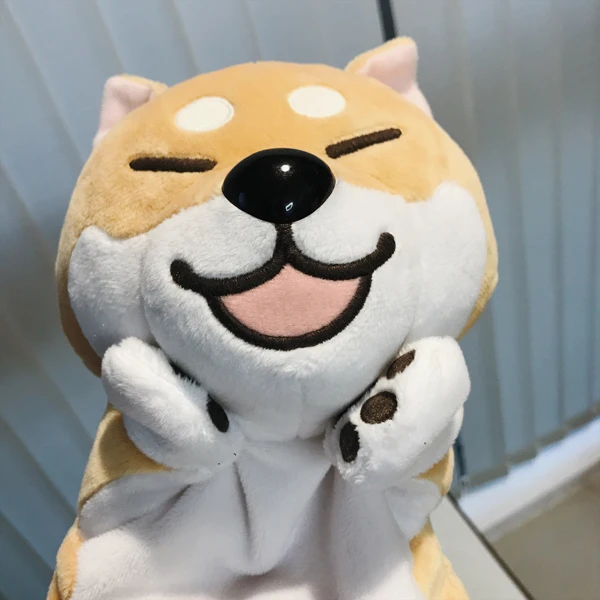 Плюшевая игрушка мягкая кукла мультяшное животное Сиба-Акита собака ручная