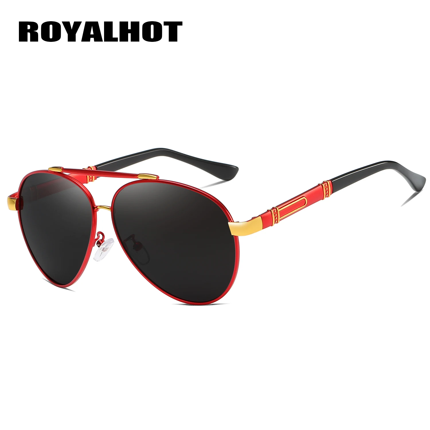 RoyalHot, мужские, женские, поляризационные, алой, овальная оправа, солнцезащитные очки, для вождения, солнцезащитные очки, оттенки, Oculos masculino, мужские, 900220 - Цвет линз: red