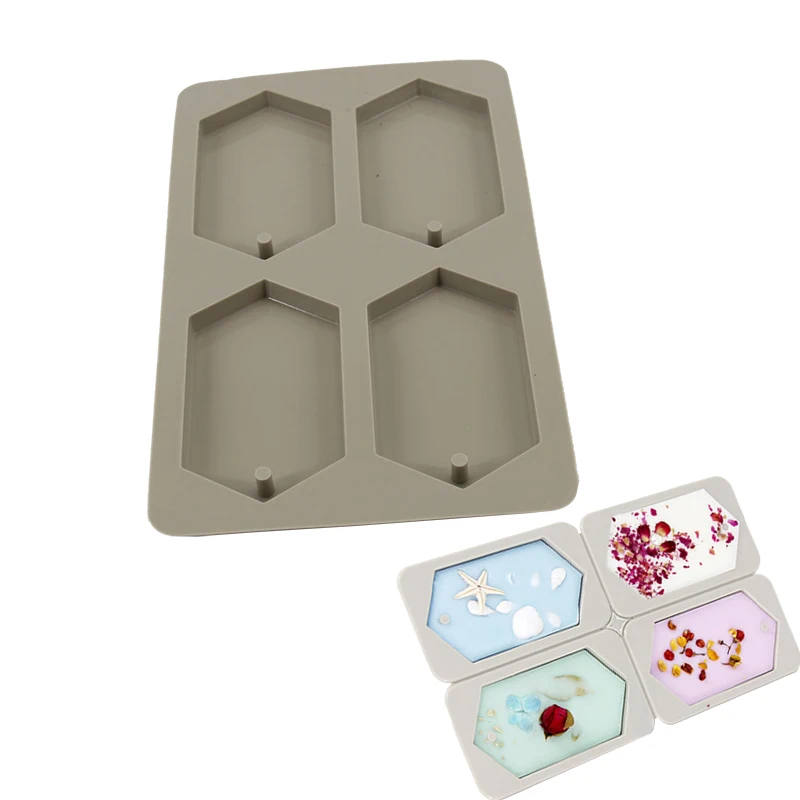 Силиконовая шестиугольная форма 4 полости для ароматерапии инструменты ручной