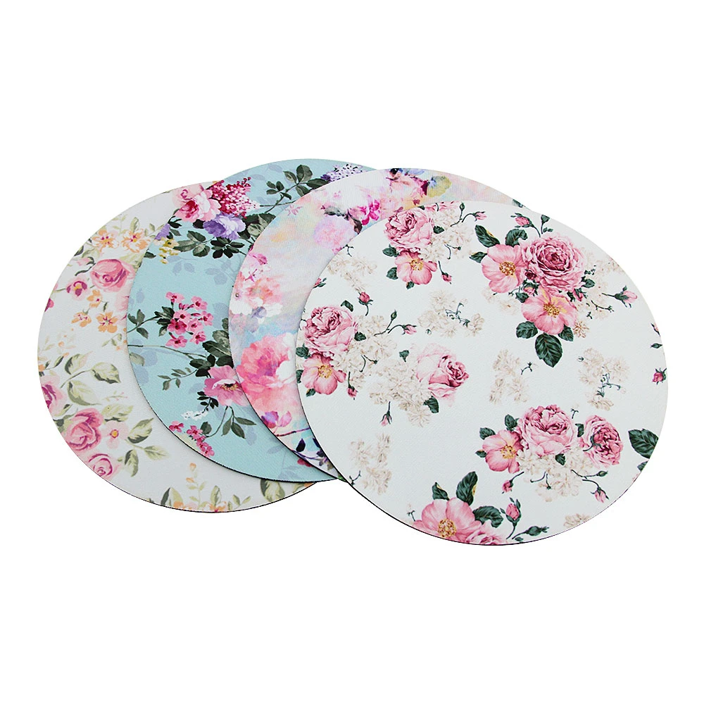 Round Mouse Pad Mini Portable Soft Gaming Mat For Office Girl Gift Pink Computer Gamer Mousepad Laptop PC Accessories | Компьютеры и