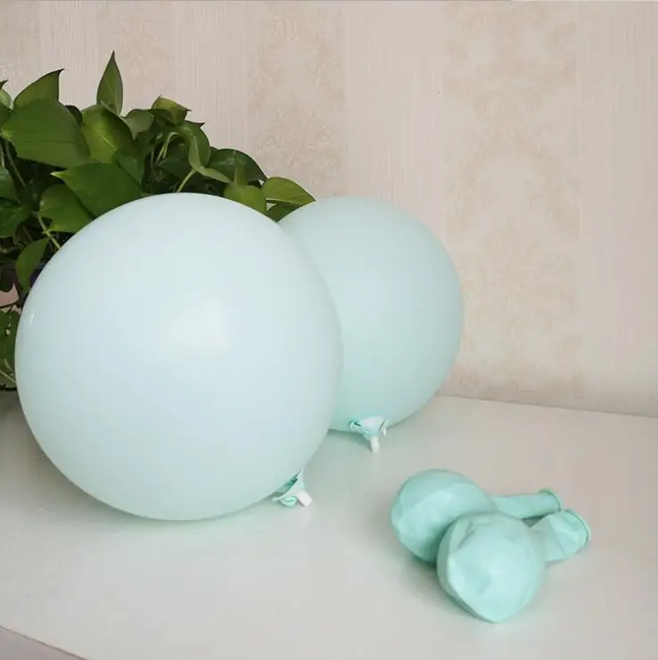 light blue 50 шт 100 шт 10 inch Макарон цветной латекс свадебные шары для День рождения День Святого Валентина декоративный шар - Цвет: light blue