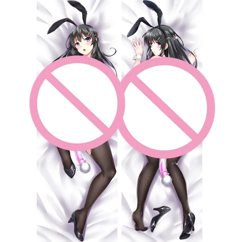 MMF Rascal Does Not Dream of Bunny Girl Senpai (Seishun Buta Yaro) sexy Mai Sakurajima pillow cover Dakimakura body Pillowcase |