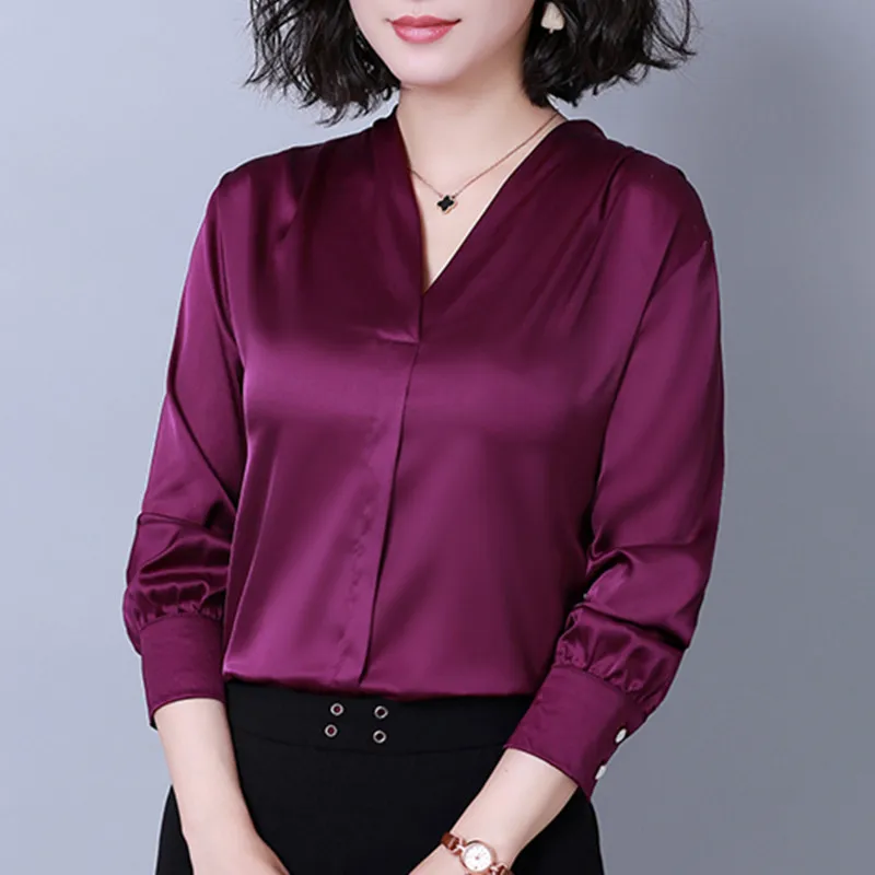 Модные блузки женские топы и блузки осенние Blusas Mujer De блузка Moda женская рубашка женские элегантные женские майки размера плюс XXXL
