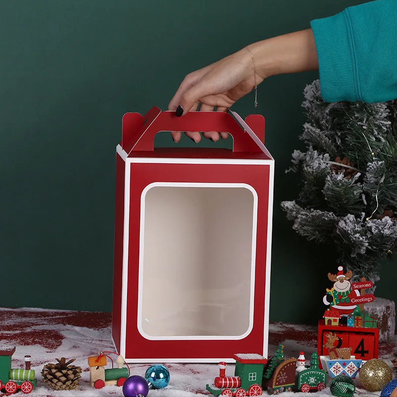 Прозрачная упаковка сумка-тоут Крафт бумажная для свадебной вечеринки