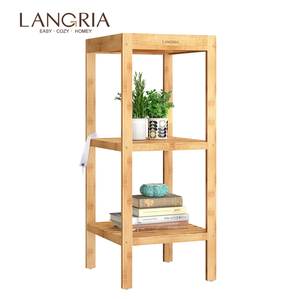 LANGRIA бамбуковые полки 3 х уровневая Многофункциональная Утилита стоя держатель
