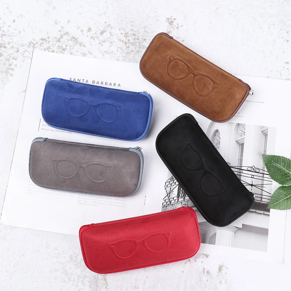 

1Pcs New Fashion Men Women Kids Leather Eye Glasses Hard Shell Protector Reading Eyewear Case Portable Sunglasses Box Case