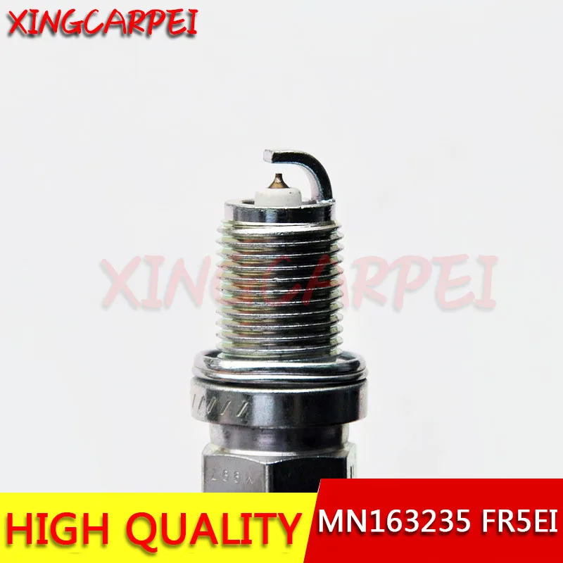 4 шт. иридиевая Свеча зажигания MN163235 FR5EI для Peugeot 4007 Mitsubishi Outlander Delica D5 Citroen
