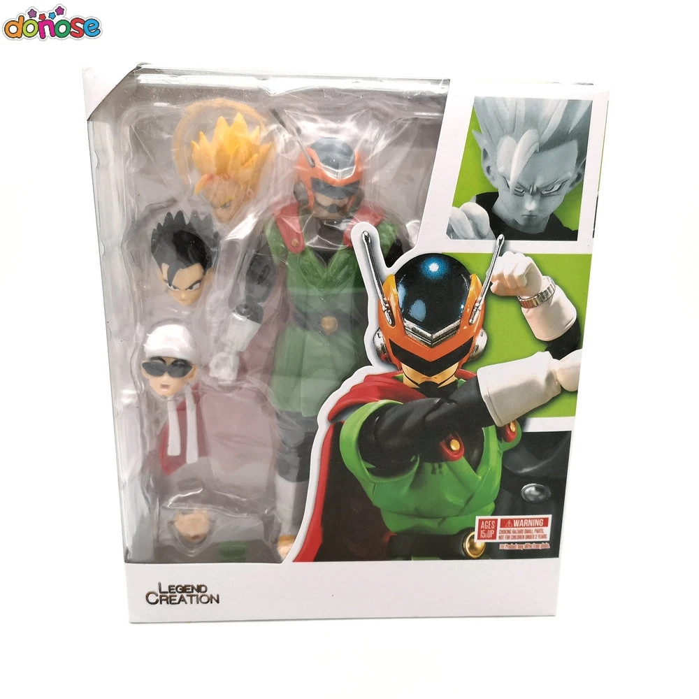 Gohan with box Фигурка Dragon ball Z Great Saiyaman Gohan Bulma Kuririn Joint подвижная аниме фигурка Рождественский подарок фигурка модель - Цвет: Gohan with box