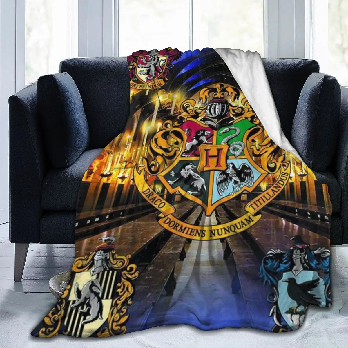 

Ultra-Soft Micro Fleece Blanket Felt blankets with anime 3D-printed symbols, Sherpa Polar Lined sheets, vintage bedding