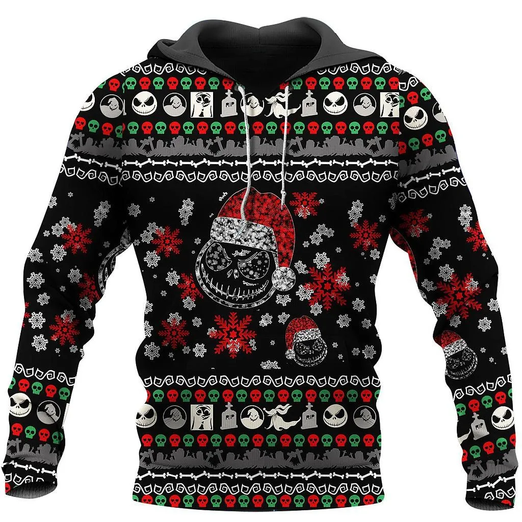 

Hot sale Christmas Face Jack 3D All Over Printed Shirts Men Women Fashion Casual Hoodies Tops
