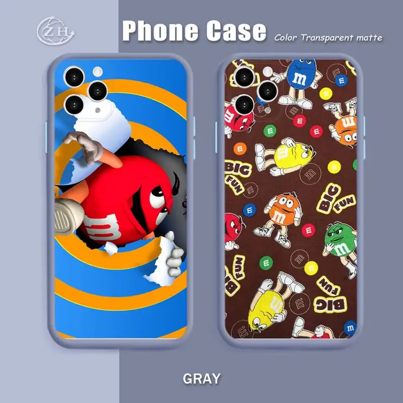 Чехол M &amp M's в виде бутылки шоколада для IPhone 12 11 Pro Max X XR XS 7 8 Plus чехол ярких