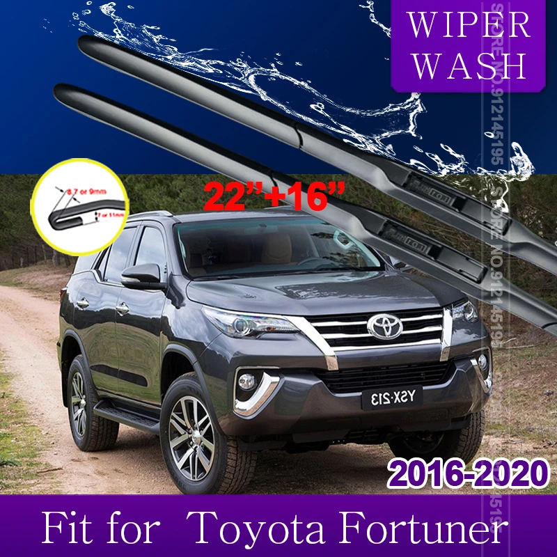 

Car Wiper Blade for Toyota Fortuner SW4 2016~2020 AN150 AN160 Front Windscreen Windshield Wipers Car Accessories 2017 2018 2019