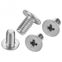 100pcsset m3 stainless steel screws wood screws flat head screws machinery repair tool accessories
