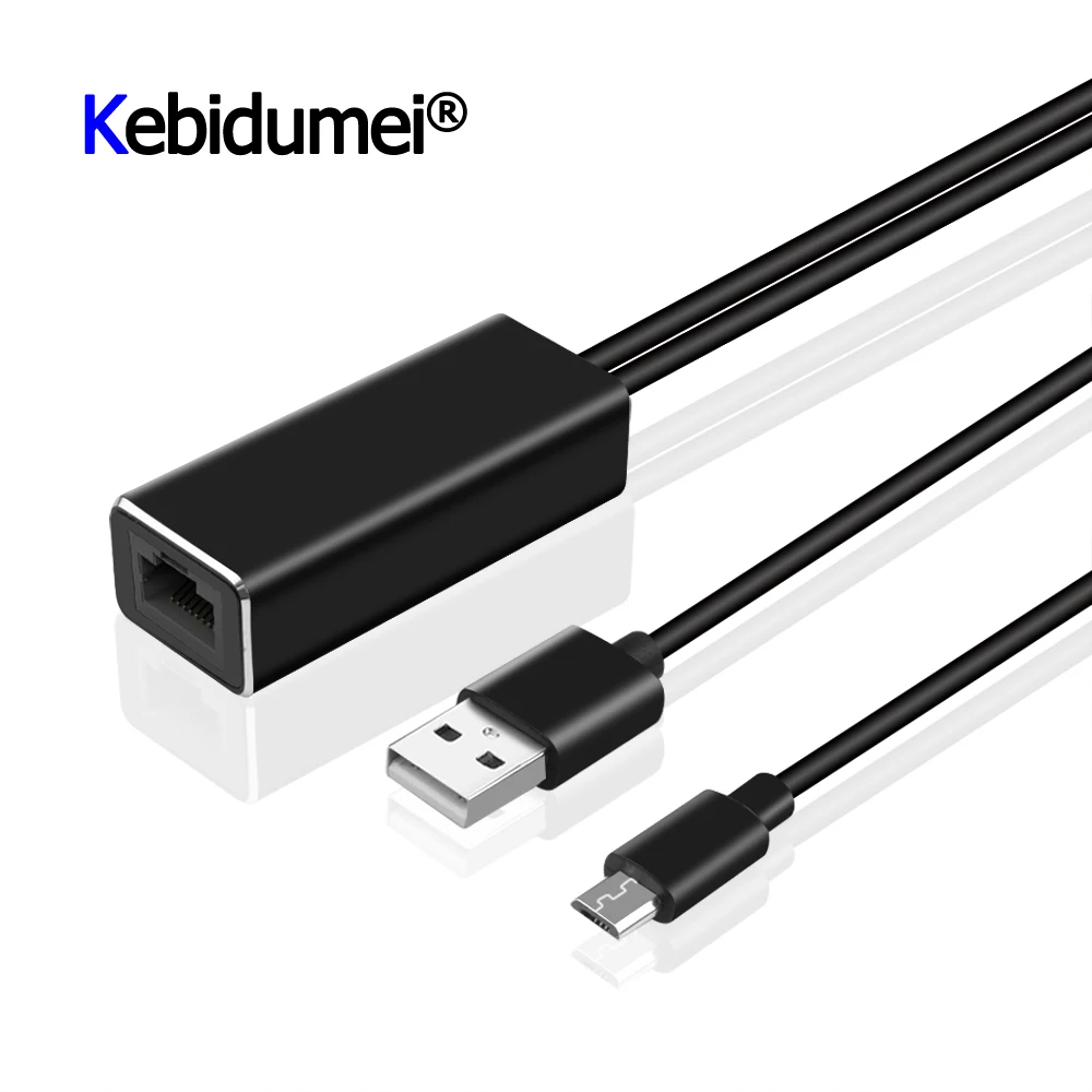 HD 480 Мбит/с Micro USB2.0 к RJ45 Ethernet адаптер 10/100 для Fire TV Stick нового Home Chromecast Ultra|SmartTV-стики и