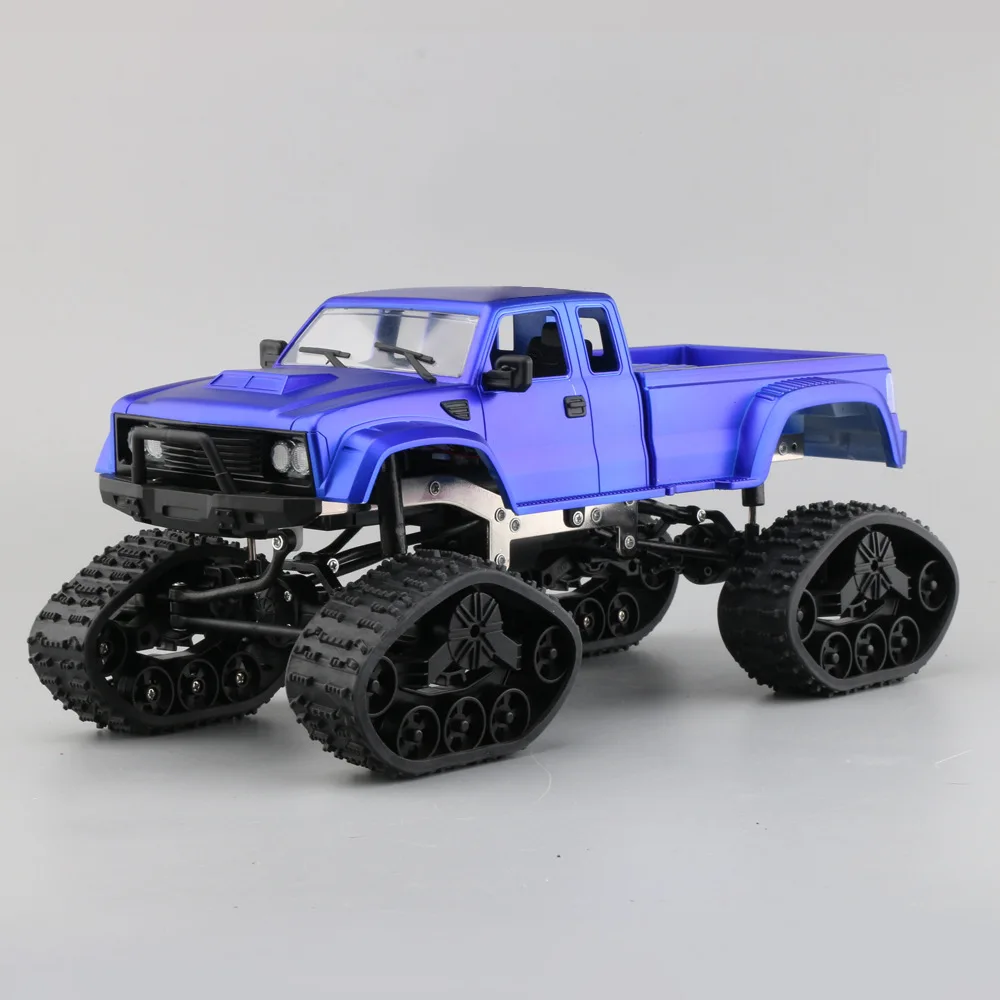 B Blue Радиоуправляемый автомобиль 1:16 внедорожный грузовик FY002B 2,4 GHZ 1/16 4WD SUV Pickup Trucks WiFi FPV 0.3MP автомобиль Camion WiFi RTR игрушки для снежного скалолазания - Цвет: B Blue