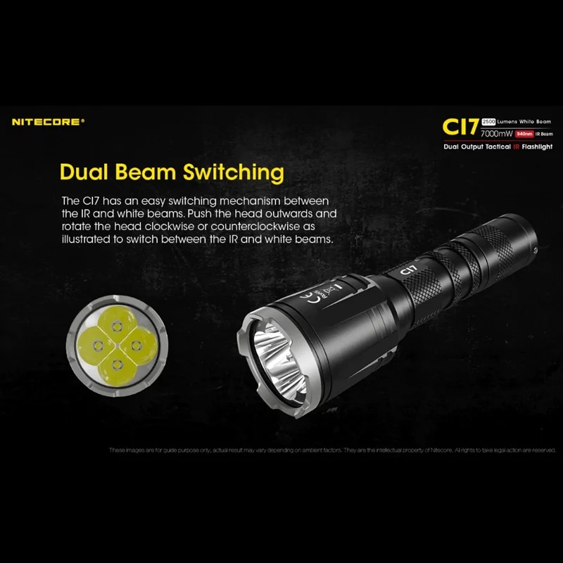 Цена Тактическая вспышка NITECORE Ci7, 2500 люмен + 7000 МВт, жестсветильник свет, жестсветильник с 8 режимами освещения, для самообороны Цена Тактическая вспышка NITECORE Ci7, 2500 люмен + 7000 МВт, жестсветильник свет, жестсветильник с 8 режимами освещения, для самообороны