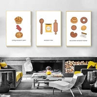 modern home nordic decoration dessert cookie baking theme home frameless canvas waterproof ink printing hd poster