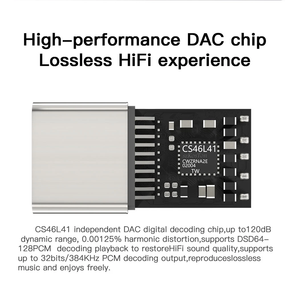 Усилитель для наушников CX31993 с USB Type-C на аудиоинтерфейс 3 5 мм Hi-Fi DAC усилитель звука