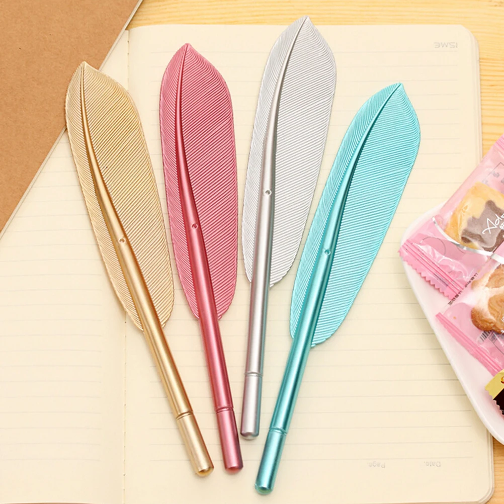 

New Feather Pens Ballpoint Pen Writting For School Supplies Stationery Cheap Items Cute Kawaii Pen Stationery Gift Items