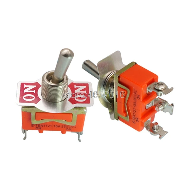 

10 шт./лот E-TEN1121 3-Pin SPDT 3 Terminal G110 ON-ON 15A 250V переключатель