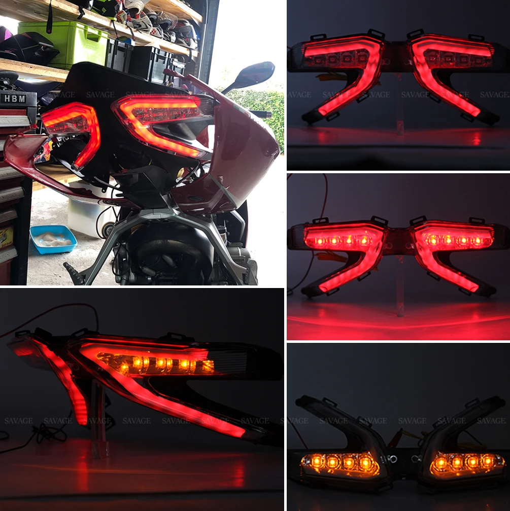 Светодиодная лампа для DUCATI 899 959 1199/S/R 1299 Panigale сверхъяркий задний стоп-сигнал