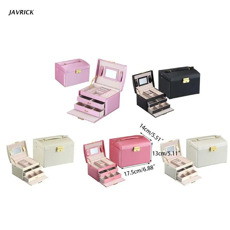 

Large Jewellery Box Armoire Dressing Chest with Clasps Bracelet Ring