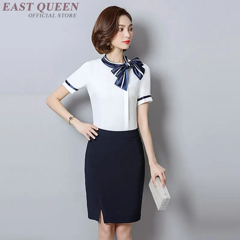 Женское офисное платье карандаш летнее медицинское с бантом AS009 2019|Униформа