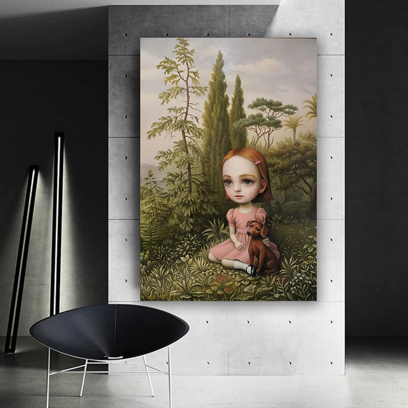 Картина маслом на холсте странный темный мир | Дом и сад