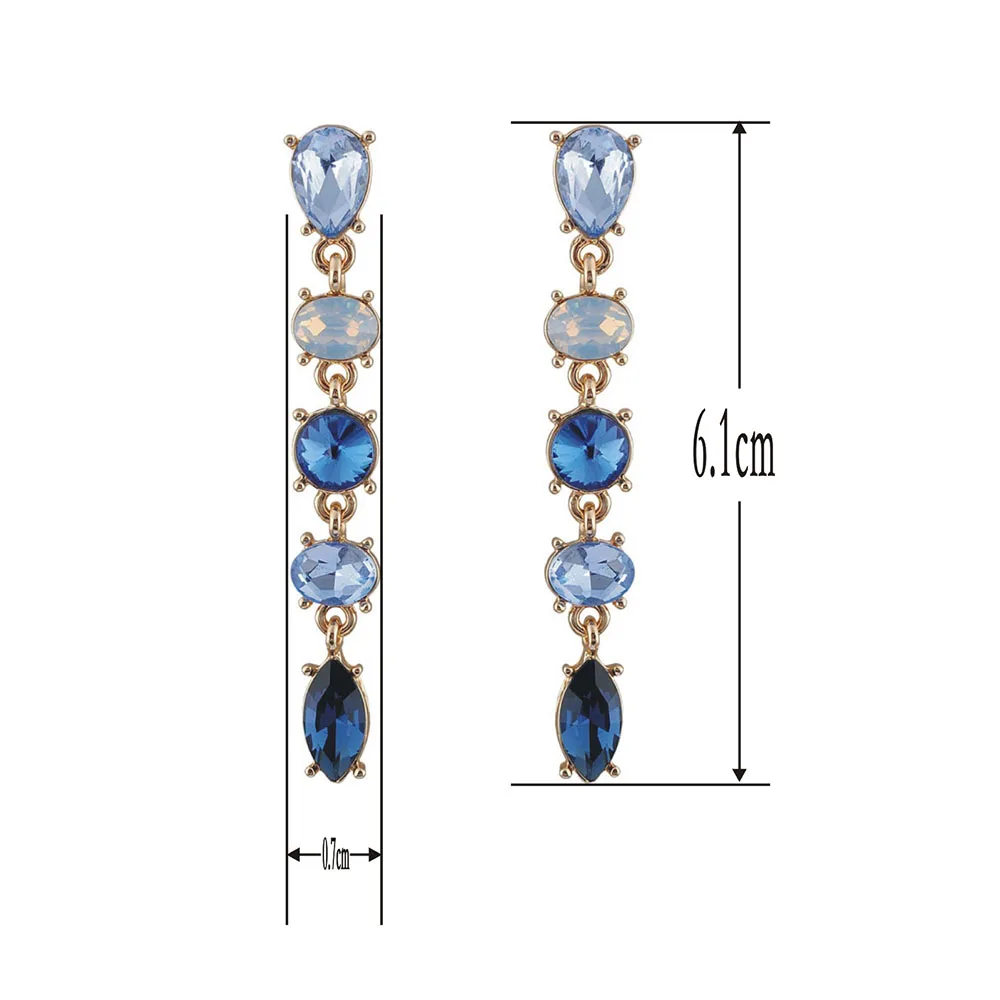 

Women Drop Earrings Embellished with crystal Earrings