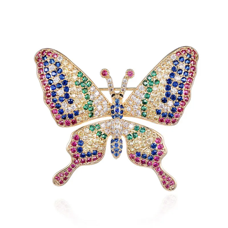 

2022 New Fashion Butterfly Brooches Pins Designer Statement Insect Brooch Pin Accessories Luxury Wedding Corsage Jewelry