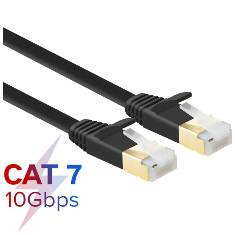 Ethernet кабель RJ45 Cat7 Lan STP RJ 45 плоский сетевой Патч корд для модема роутера телевизора