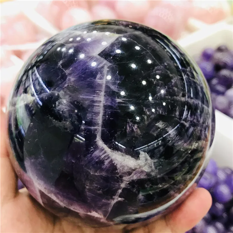 

70-100mm Natural amethyst stone quartz crystal ball beautiful purple quartz healing crystals