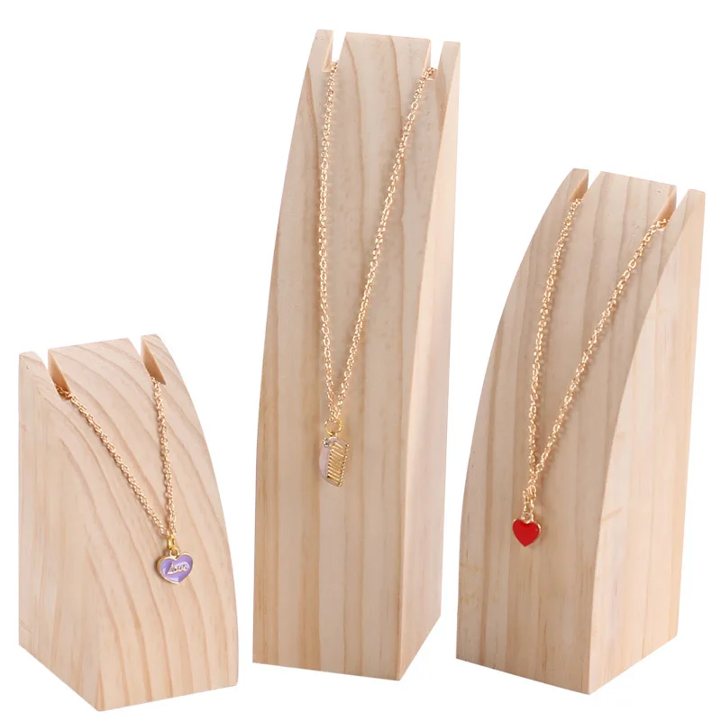 

Jewelry Necklace Display Stand Jewelry Pendant Clavicle Chain Storage Wooden