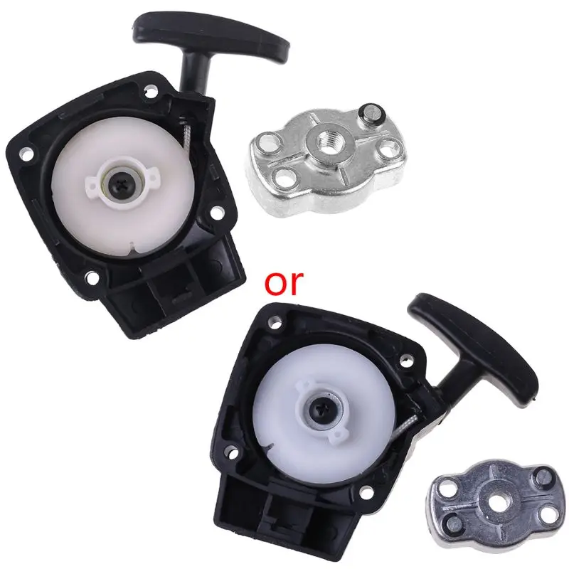 Free Shipping 1Set 26CC 1E34F Brush Cutter Grass Hedge Trimmer Starter with Pulley Plate Replacement for Mitsubish CG260 BC260 |