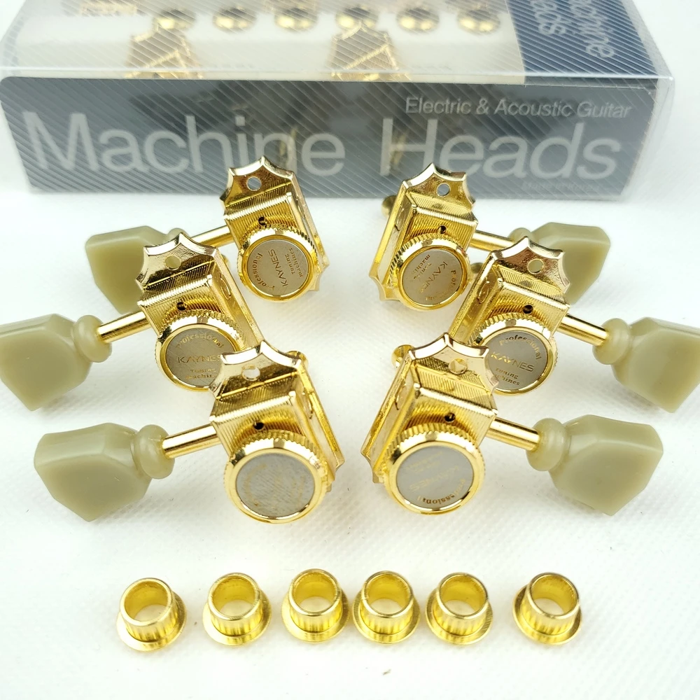 1 set 3r3l vintage deluxe locking elektrische gitarre mechaniken mechaniken für lp sg elektrische gitarre tuning pegs gold free global shipping