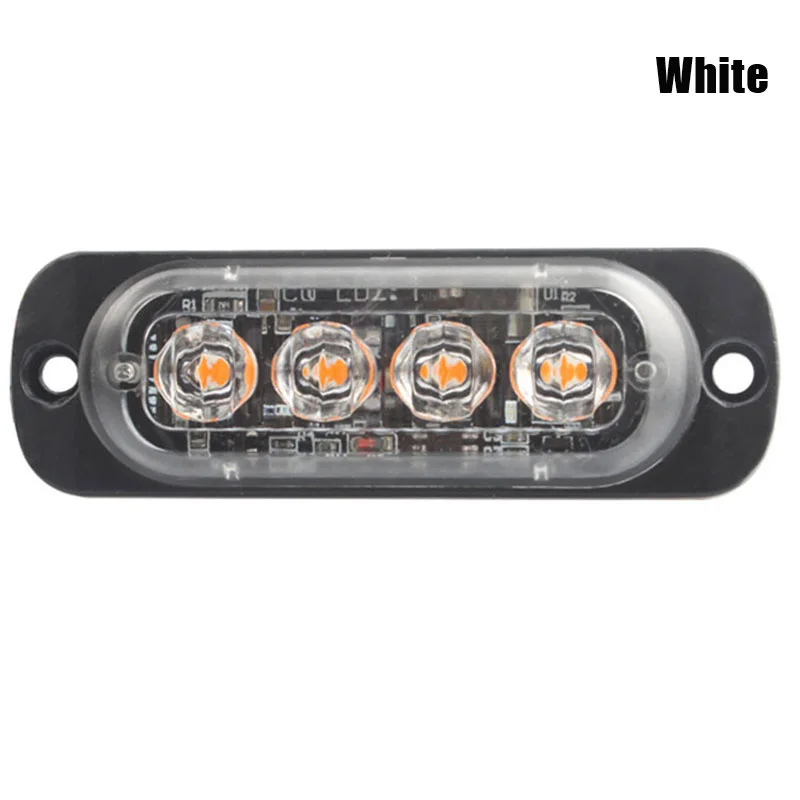 4 светодиодный автомобиль стробоскопа Предупреждение светильник решетка мигает