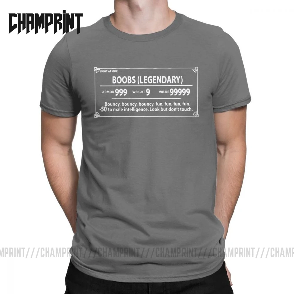 Забавная Мужская футболка Skyrim из чистого хлопка с изображением легендарных