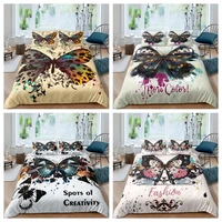 new pattern 3d digital butterfly printing duvet cover set 1 quilt cover 12 pillowcases single twin double full queen king