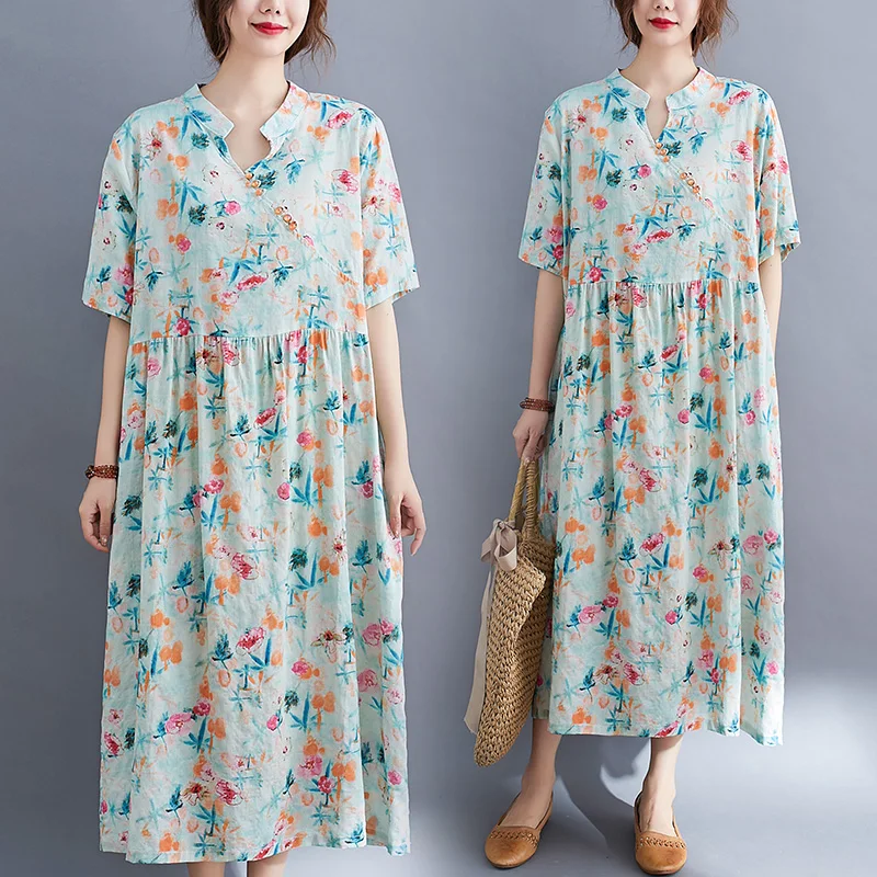 Осенняя одежда для пышных девушек художественное винтажное платье с косой