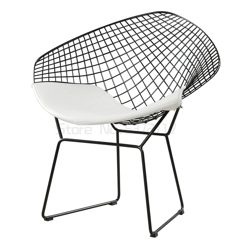 

Creative back chair modern simple iron cosmetic chair household dressing table leisure metal stool
