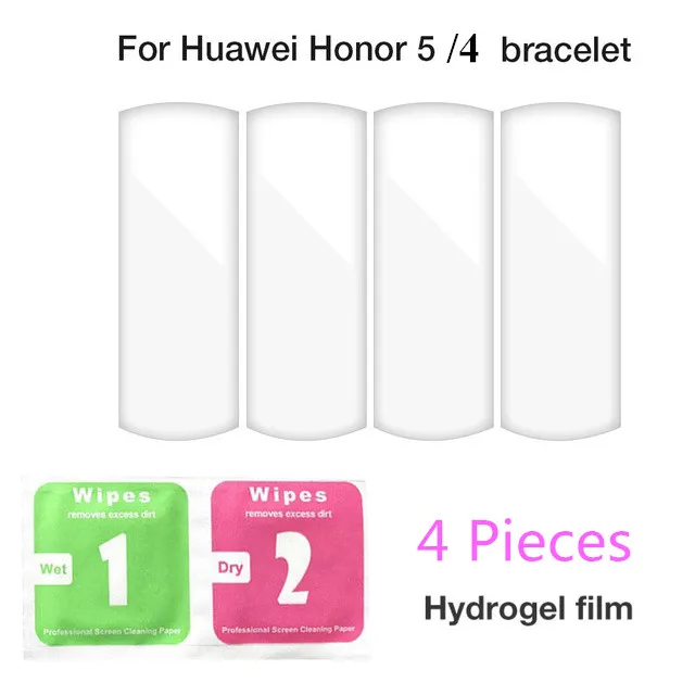 4 шт. для huawei Honor Band 5 4 защита экрана honor Смарт-часы 5 Full Ver pelicula proctora для Honor 4 бандана 5 пленка