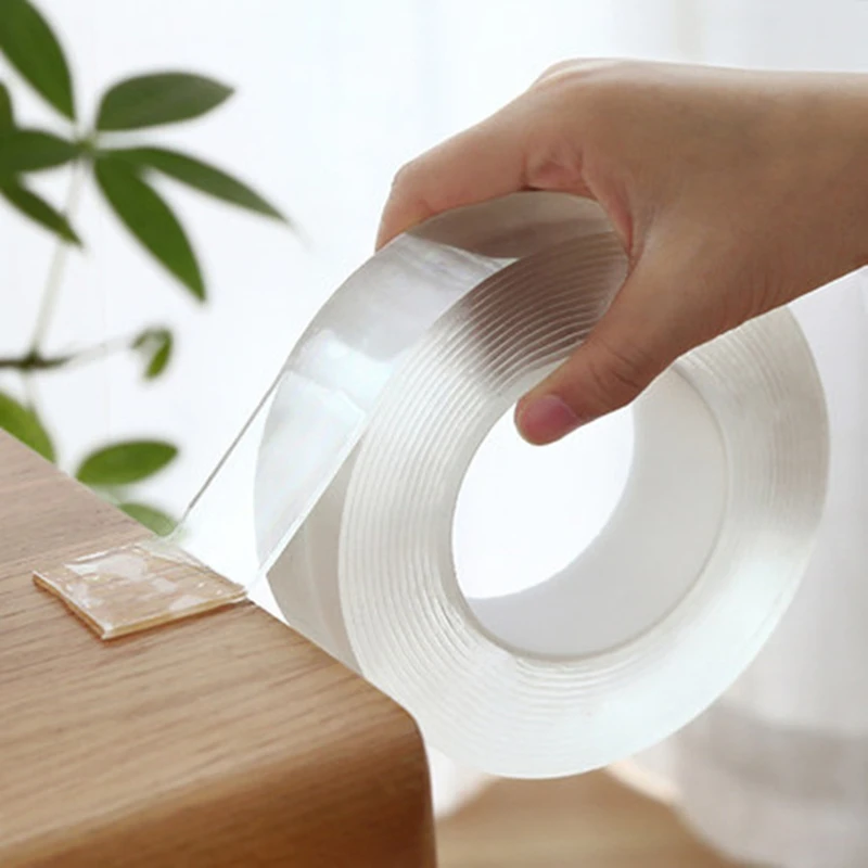 20/30mm Width Double Sided Adhesive Tape Acrylic Transparent No Traces Sticker for LED Strip Car Fixed Tablet Fixed
