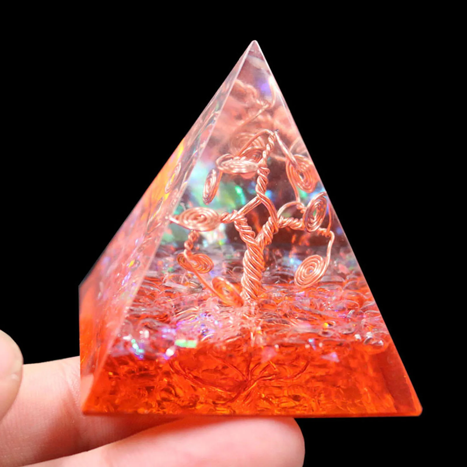 

Reiki Orgonite Energy Orgon Pyramid Meditation Pyramid Energy Generator Office Feng Shui Decoration Meditation Reiki Balancing