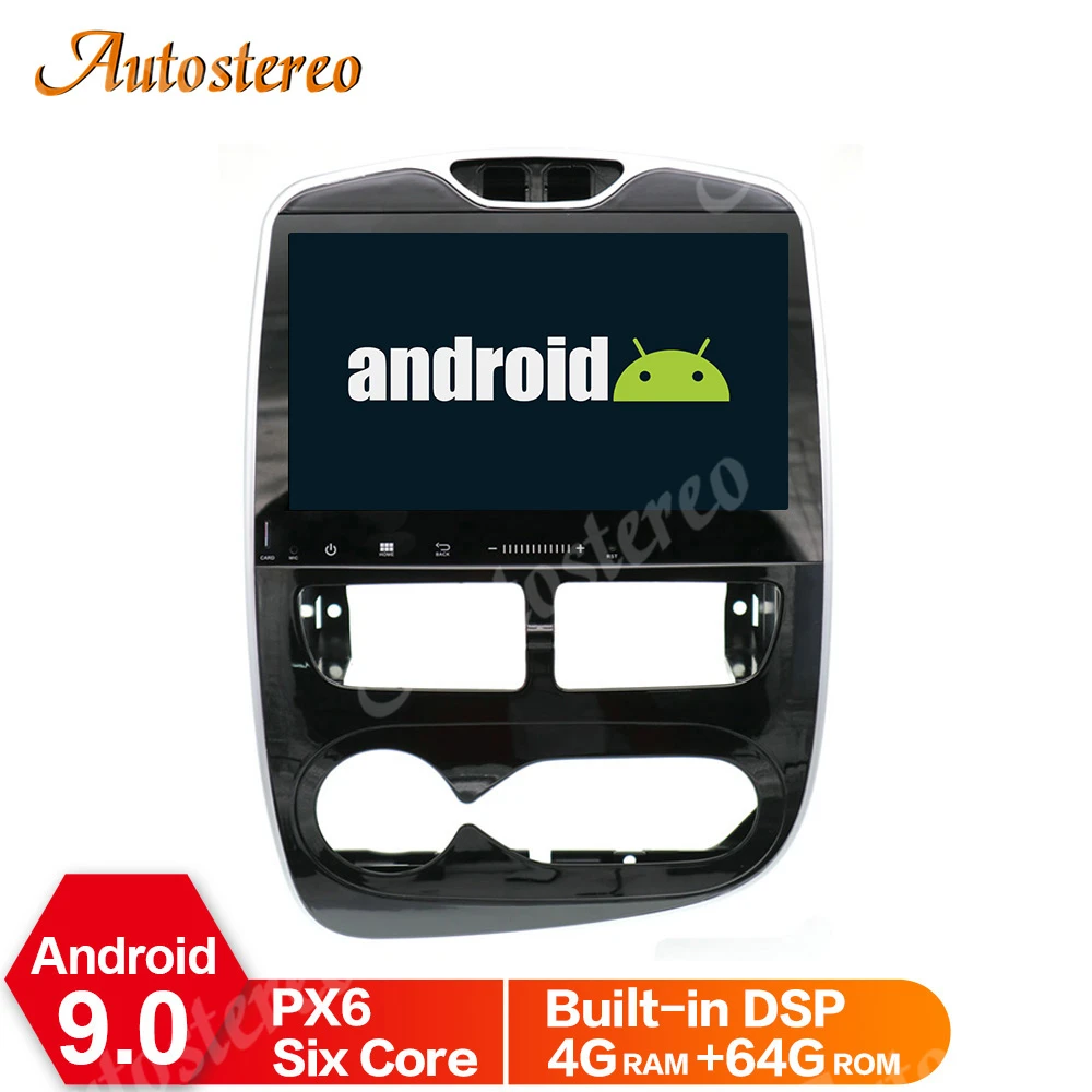 PX6 PX5 DSP Android 9 автомобильный dvd плеер GPS навигация для Renault Clio 2013 2018 радио рекордер