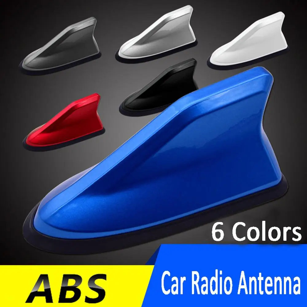 New 1 Pc Universal FM Signal Amplifier Car Radio Aerials Shark Fin Antenna Roof Decoration Auto Side Replacement 6 Colors | Автомобили и