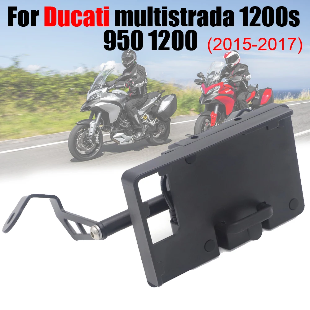 Для DUCATI MULTISTRADA 950 15-17 MULTISTRADA 1200 1200S 1200 ENDURO 15-17 держатель Подставка для телефона мобильный телефон gps пластина Кронштейн