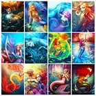 5D алмазная живопись портрет Мультфильм Русалка мечта Алмазная мозаика Набор для вышивки крестиком Картина стразы украшение для дома