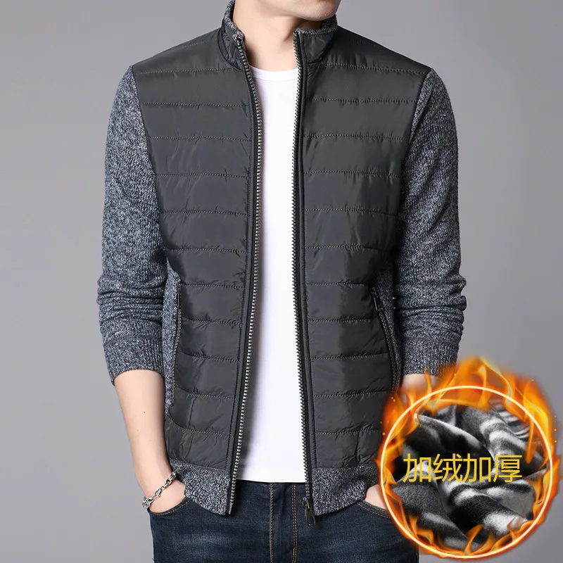 

Мужской зимний Кардиган, зимние мужские куртки